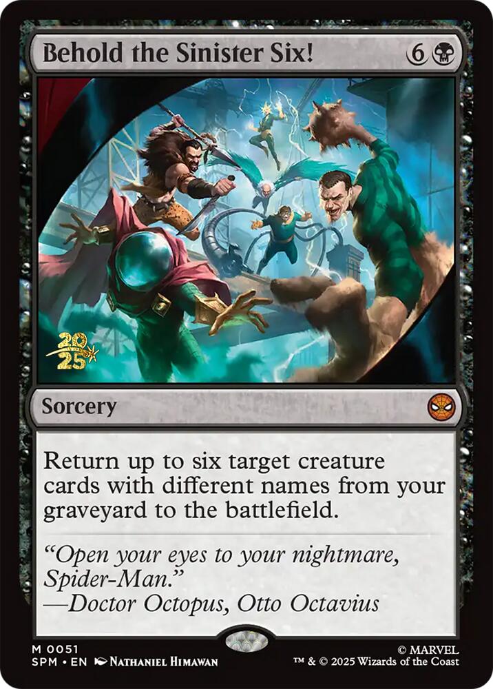 Behold the Sinister Six! [Marvel's Spider-Man Prerelease Promos] | I Want That Stuff Brandon