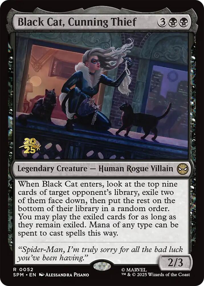 Black Cat, Cunning Thief [Marvel's Spider-Man Prerelease Promos] | I Want That Stuff Brandon