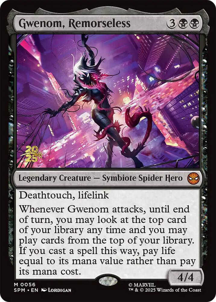 Gwenom, Remorseless [Marvel's Spider-Man Prerelease Promos] | I Want That Stuff Brandon