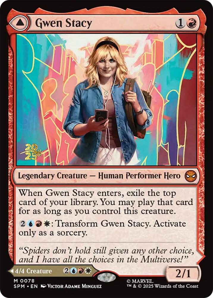 Gwen Stacy // Ghost-Spider [Marvel's Spider-Man Prerelease Promos] | I Want That Stuff Brandon