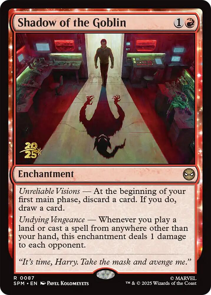Shadow of the Goblin [Marvel's Spider-Man Prerelease Promos] | I Want That Stuff Brandon