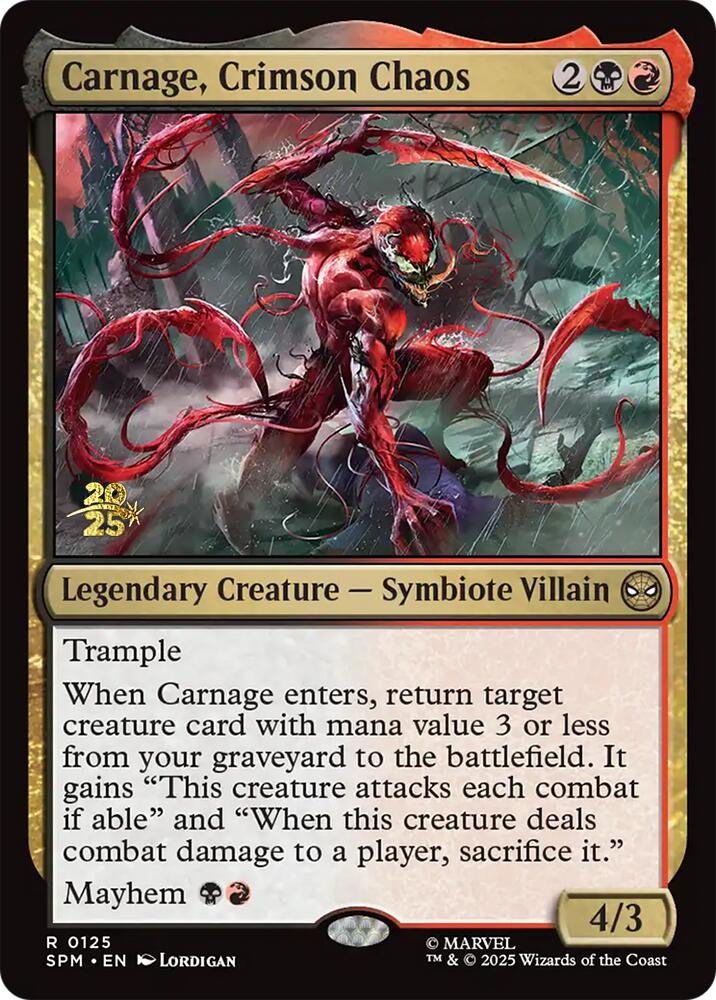 Carnage, Crimson Chaos [Marvel's Spider-Man Prerelease Promos] | I Want That Stuff Brandon