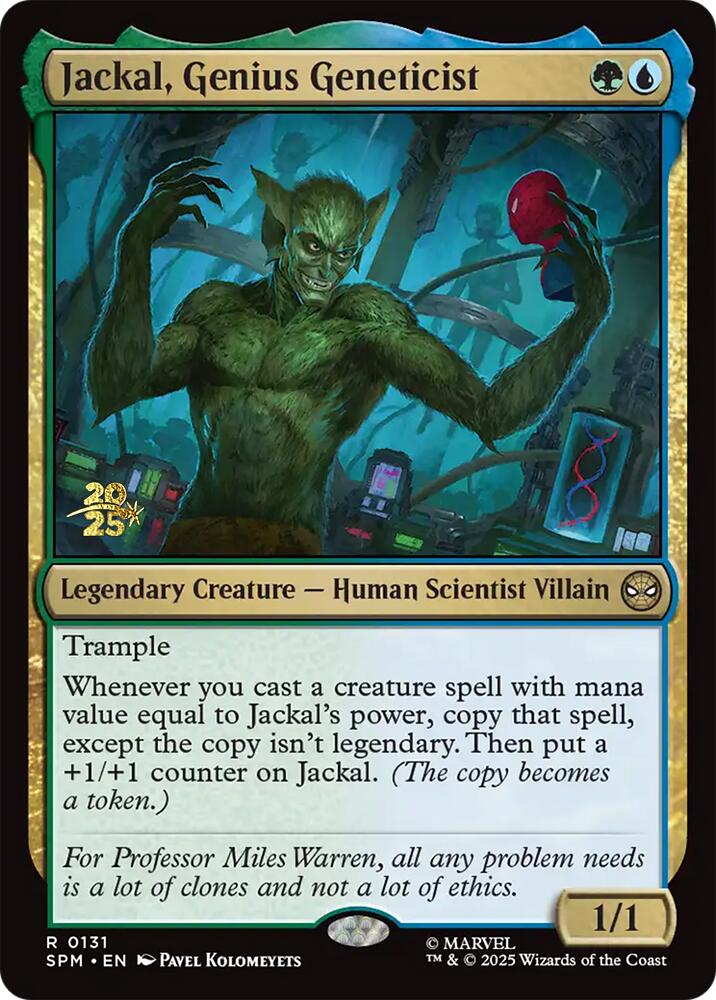 Jackal, Genius Geneticist [Marvel's Spider-Man Prerelease Promos] | I Want That Stuff Brandon