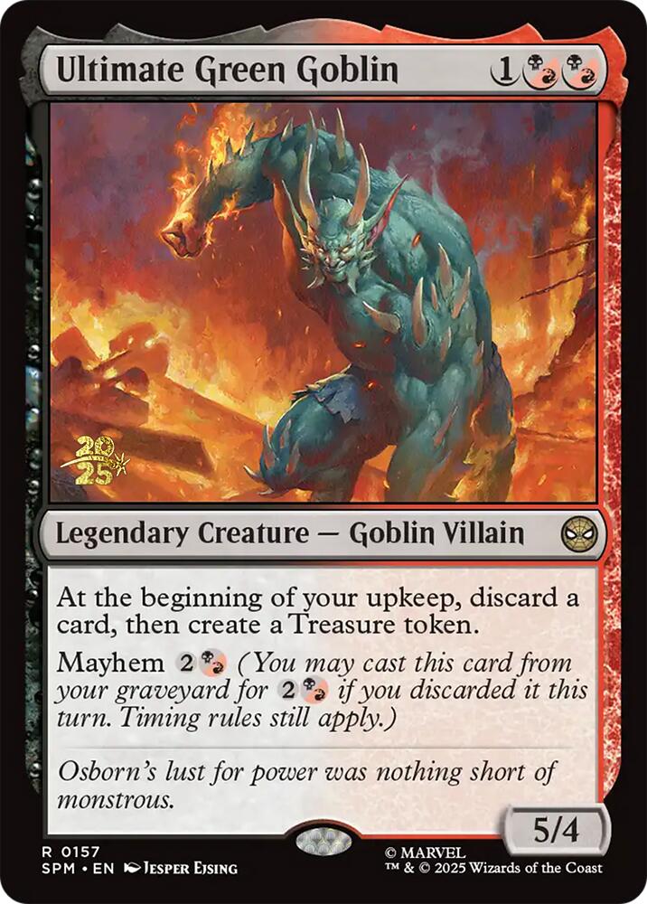 Ultimate Green Goblin [Marvel's Spider-Man Prerelease Promos] | I Want That Stuff Brandon