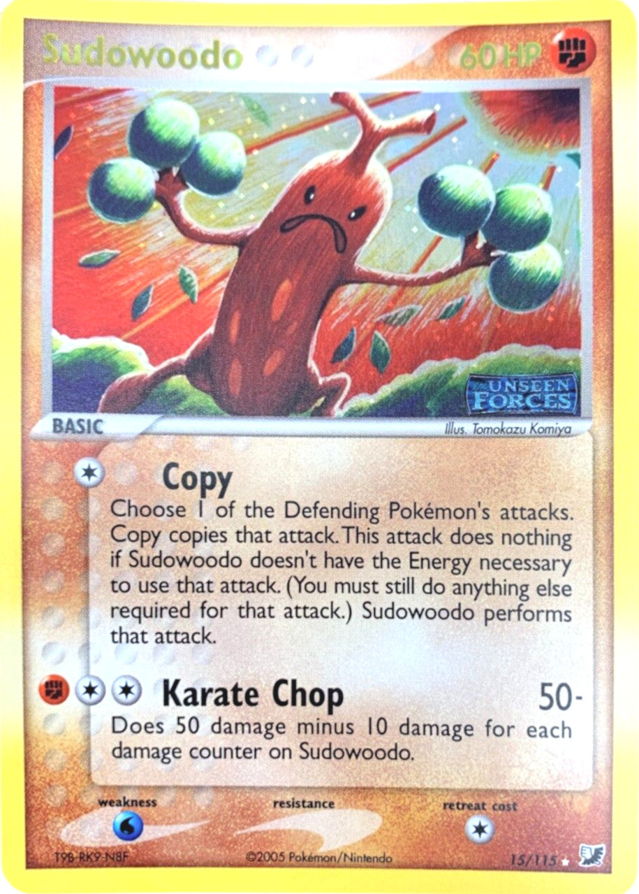 Sudowoodo (15/115) (Stamped) [EX: Unseen Forces] | I Want That Stuff Brandon