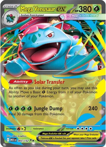 Mega Venusaur ex (003/132) [Mega Evolution: Base Set] | I Want That Stuff Brandon