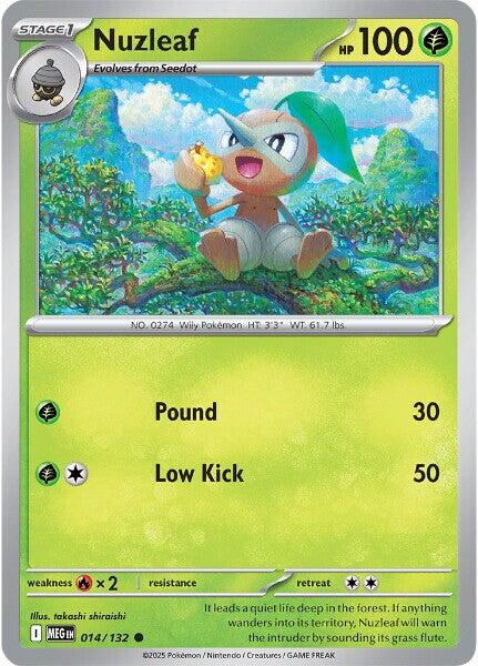 Nuzleaf (014/132) [Mega Evolution: Base Set] | I Want That Stuff Brandon