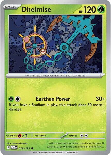 Dhelmise (018/132) [Mega Evolution: Base Set] | I Want That Stuff Brandon