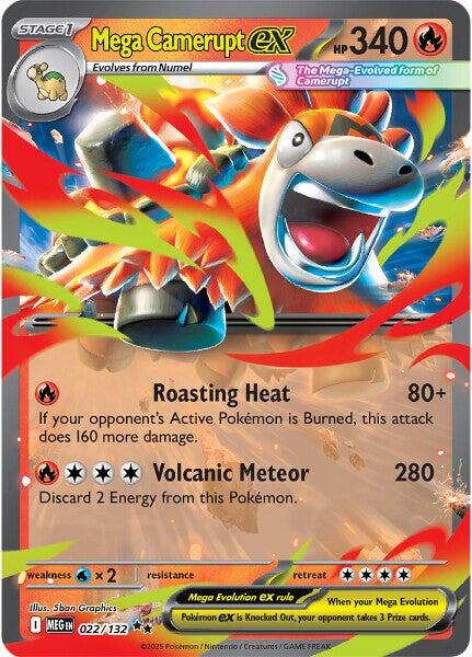 Mega Camerupt ex (022/132) [Mega Evolution: Base Set] | I Want That Stuff Brandon