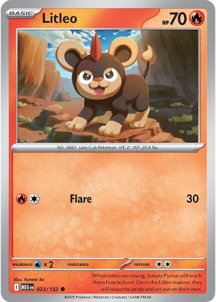 Litleo (023/132) [Mega Evolution: Base Set] | I Want That Stuff Brandon