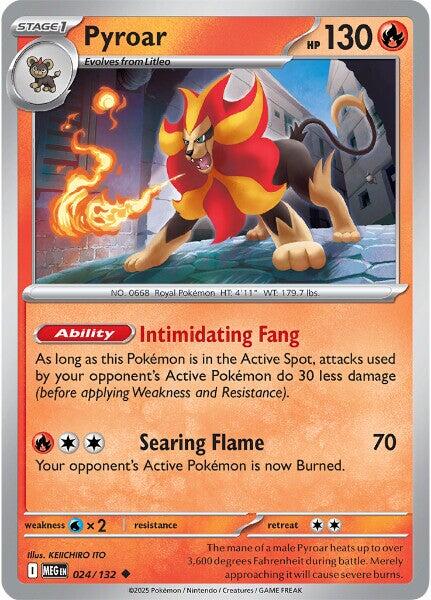 Pyroar (024/132) [Mega Evolution: Base Set] | I Want That Stuff Brandon