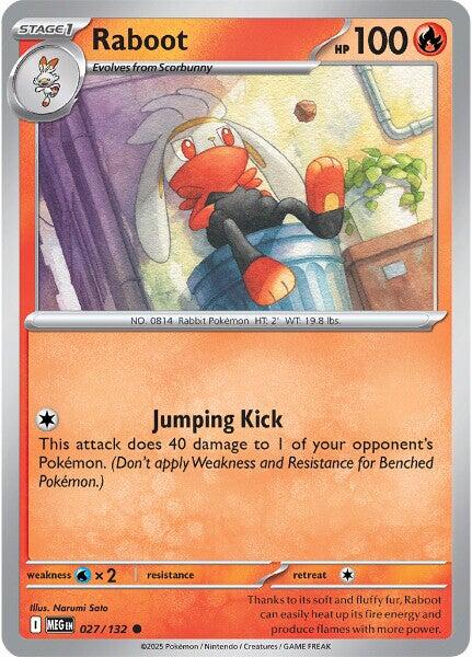 Raboot (027/132) [Mega Evolution: Base Set] | I Want That Stuff Brandon
