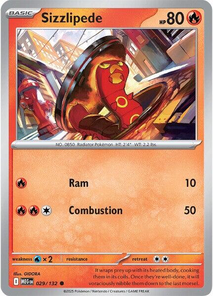 Sizzlipede (029/132) [Mega Evolutions: Base Set] | I Want That Stuff Brandon