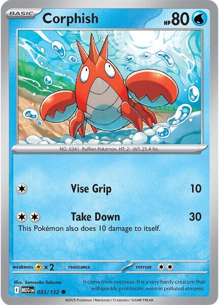 Corphish (033/132) [Mega Evolutions: Base Set] | I Want That Stuff Brandon