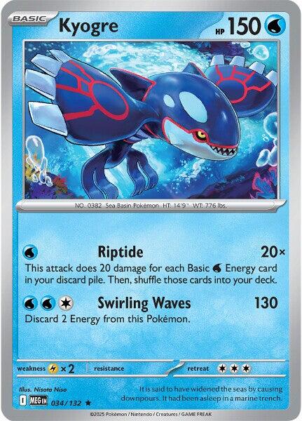 Kyogre (034/132) [Mega Evolution: Base Set] | I Want That Stuff Brandon