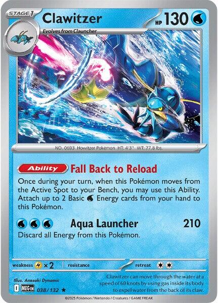 Clawitzer (038/132) [Mega Evolution: Base Set] | I Want That Stuff Brandon