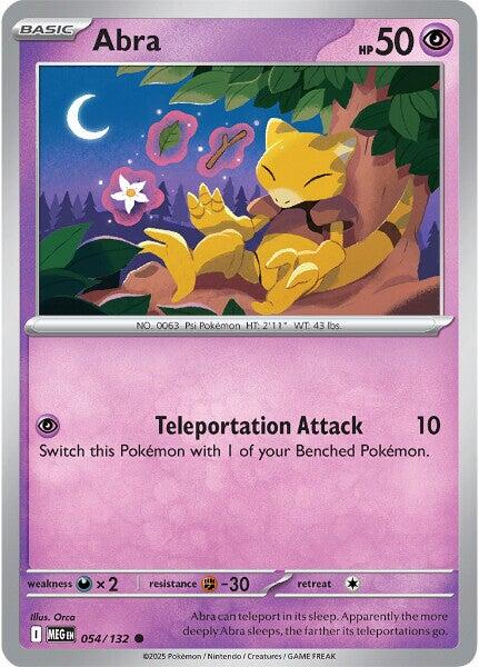 Abra (054/132) [Mega Evolution: Base Set] | I Want That Stuff Brandon