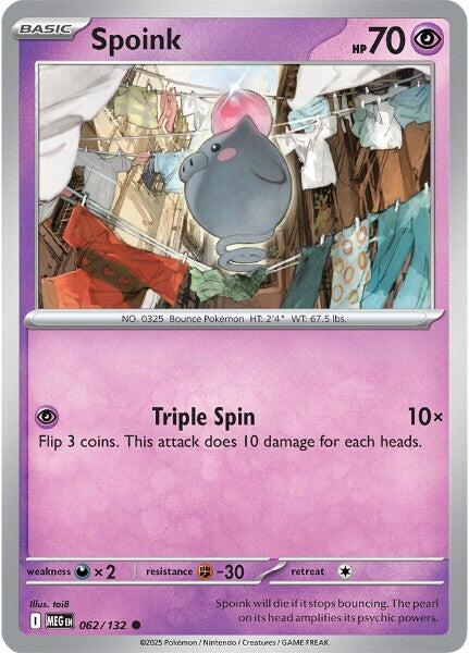 Spoink (062/132) [Mega Evolution: Base Set] | I Want That Stuff Brandon