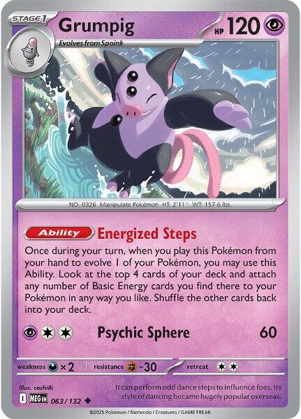 Grumpig (063/132) [Mega Evolutions: Base Set] | I Want That Stuff Brandon