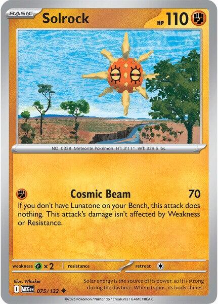 Solrock (075/132) [Mega Evolutions: Base Set] | I Want That Stuff Brandon
