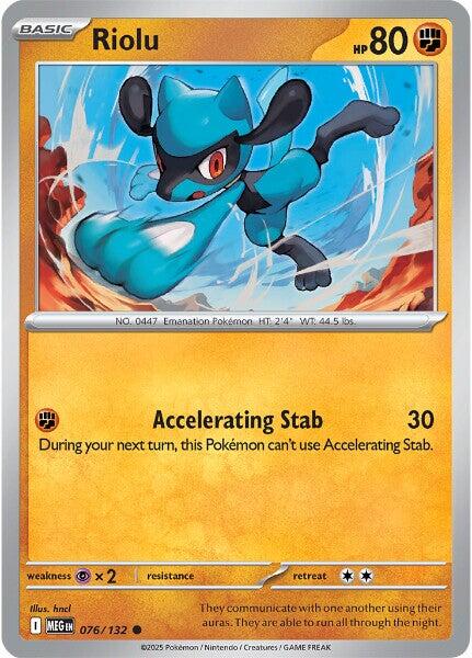 Riolu (076/132) [Mega Evolution: Base Set] | I Want That Stuff Brandon