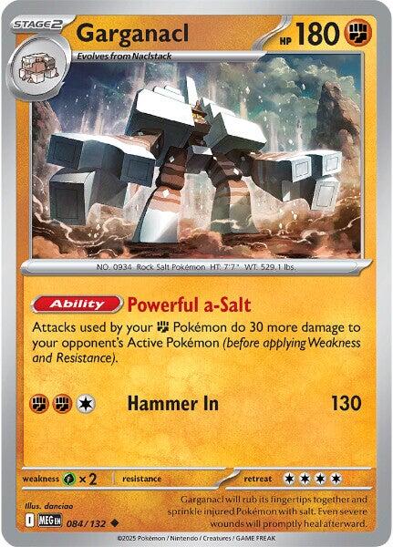 Garganacl (084/132) [Mega Evolution: Base Set] | I Want That Stuff Brandon
