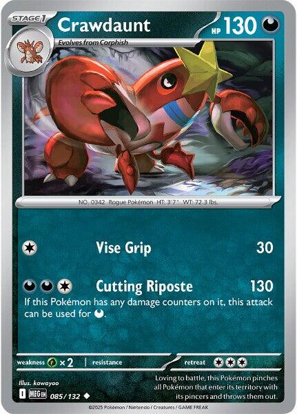Crawdaunt (085/132) [Mega Evolution: Base Set] | I Want That Stuff Brandon