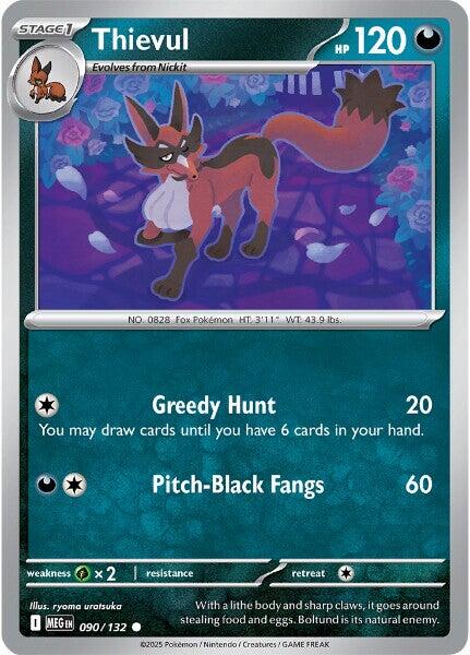 Thievul (090/132) [Mega Evolution: Base Set] | I Want That Stuff Brandon