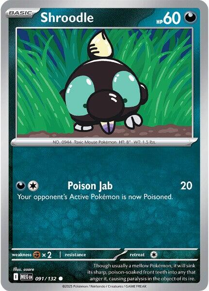 Shroodle (091/132) [Mega Evolutions: Base Set] | I Want That Stuff Brandon