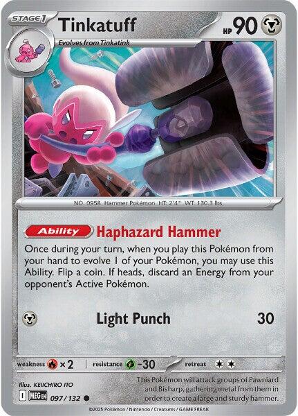 Tinkatuff (097/132) [Mega Evolution: Base Set] | I Want That Stuff Brandon