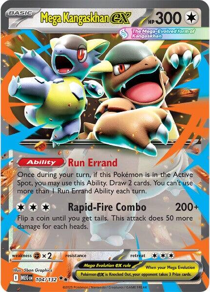 Mega Kangaskhan ex (104/132) [Mega Evolution: Base Set] | I Want That Stuff Brandon