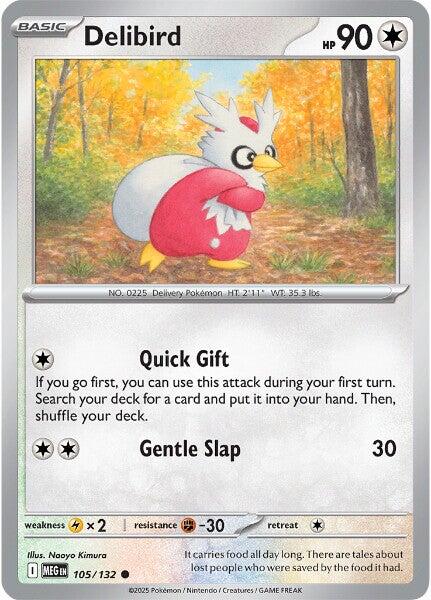 Delibird (105/132) [Mega Evolutions: Base Set] | I Want That Stuff Brandon