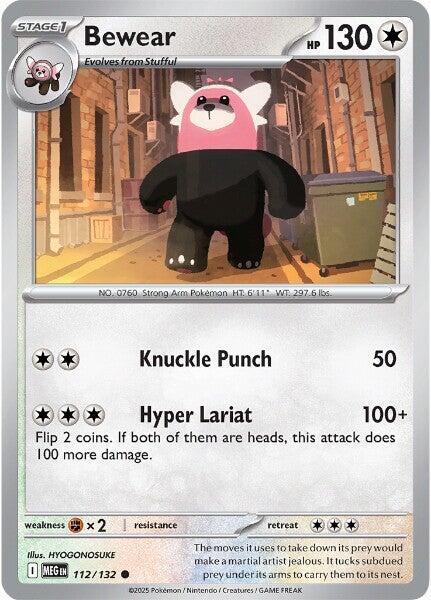 Bewear (112/132) [Mega Evolution: Base Set] | I Want That Stuff Brandon
