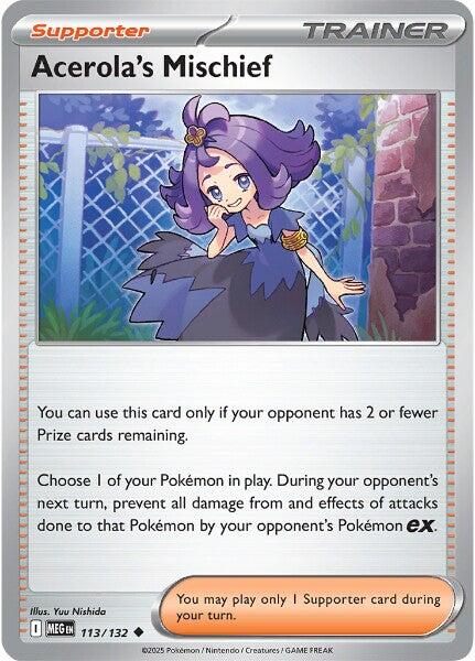 Acerola's Mischief (113/132) [Mega Evolution: Base Set] | I Want That Stuff Brandon