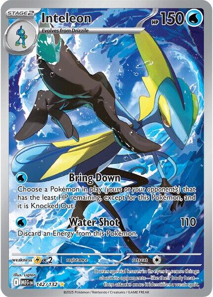 Inteleon (142/132) [Mega Evolutions: Base Set] | I Want That Stuff Brandon