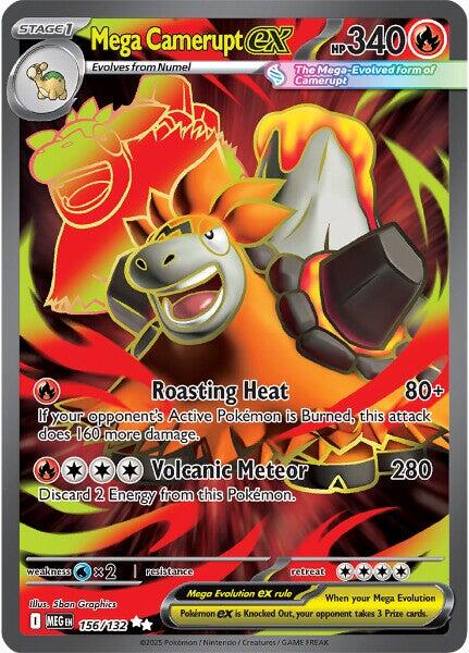 Mega Camerupt ex (156/132) [Mega Evolution: Base Set] | I Want That Stuff Brandon