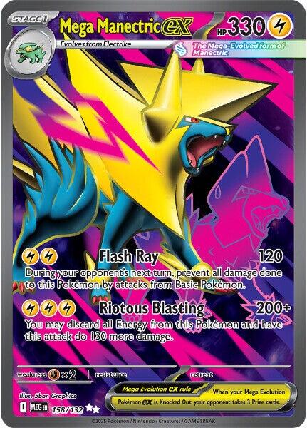 Mega Manectric ex (158/132) [Mega Evolution: Base Set] | I Want That Stuff Brandon