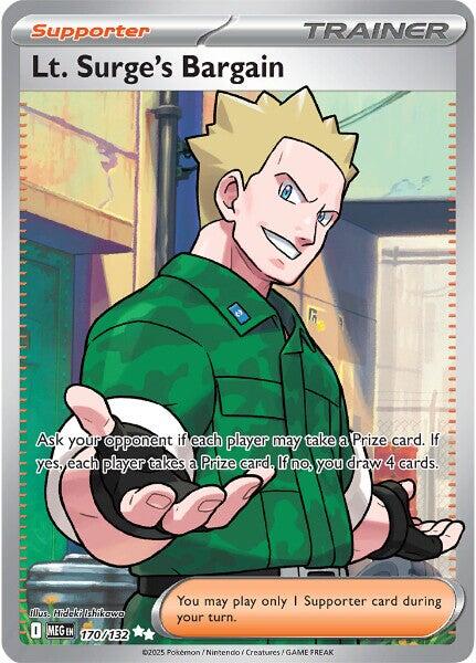 Lt. Surge's Bargain (170/132) [Mega Evolutions: Base Set] | I Want That Stuff Brandon