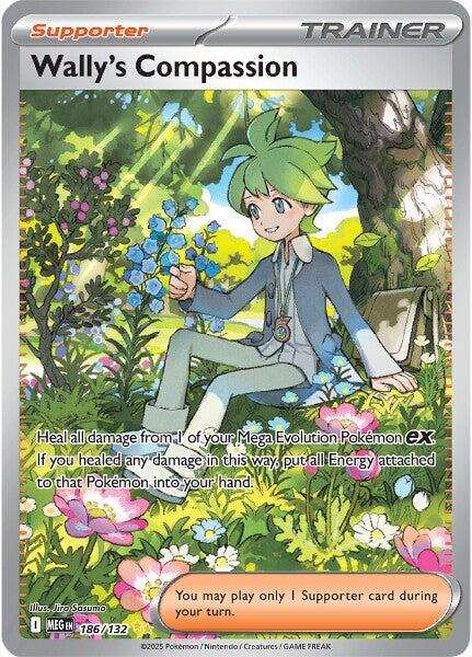 Wally's Compassion (186/132) [Mega Evolutions: Base Set] | I Want That Stuff Brandon