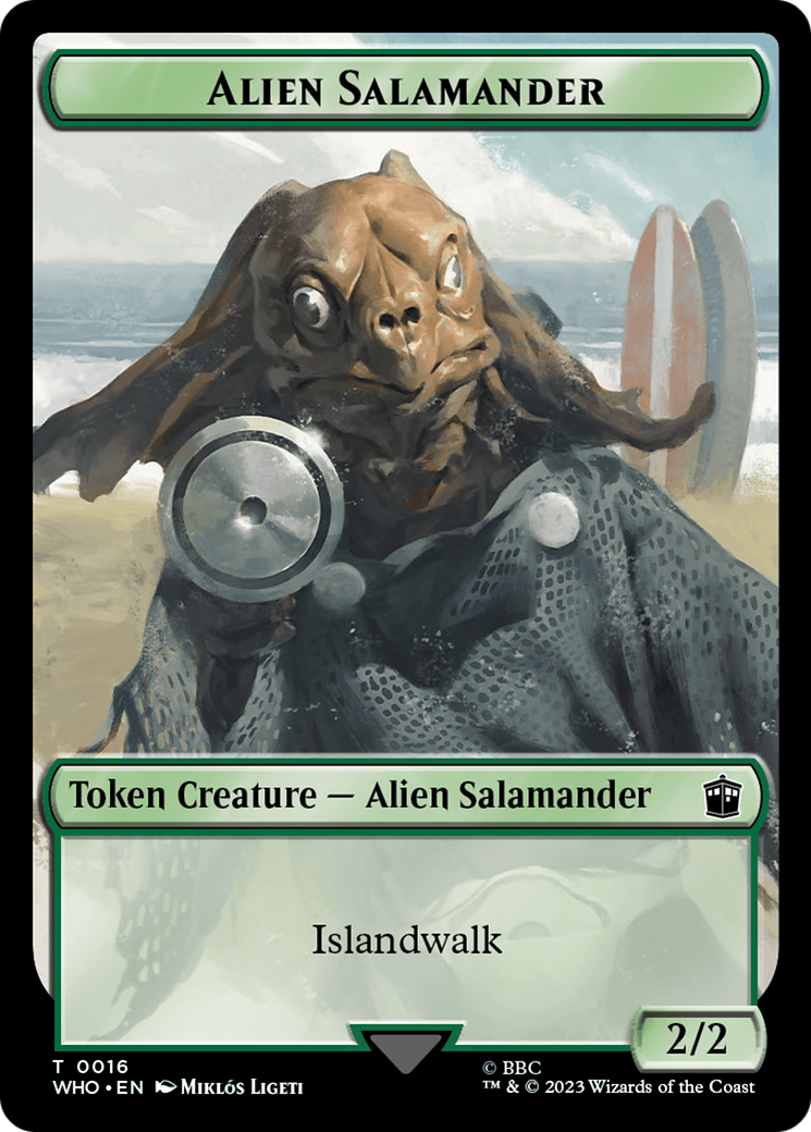 Alien Rhino // Alien Salamander Double-Sided Token [Doctor Who Tokens] | I Want That Stuff Brandon