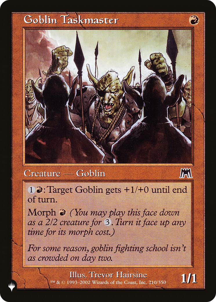 Goblin Taskmaster [The List] | I Want That Stuff Brandon