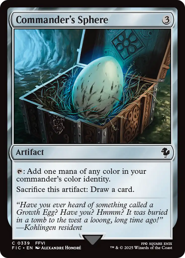 Commander's Sphere [FINAL FANTASY Commander] | I Want That Stuff Brandon