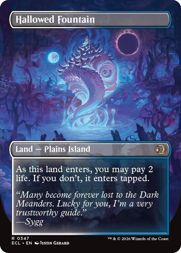 Hallowed Fountain (Borderless) [Lorwyn Eclipsed] | I Want That Stuff Brandon