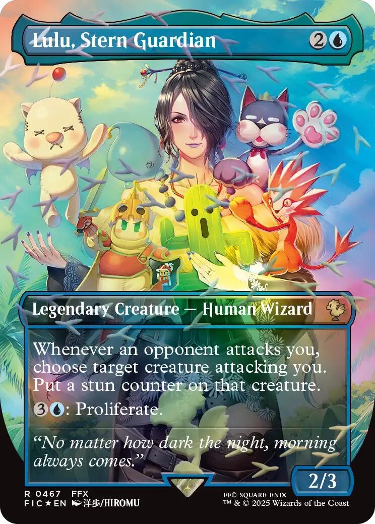 Lulu, Stern Guardian (Borderless) (Chocobo Track Foil) [FINAL FANTASY Commander] | I Want That Stuff Brandon