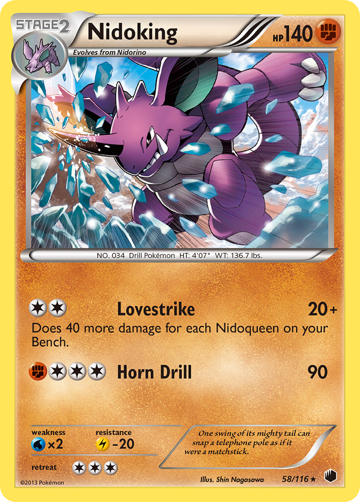 Nidoking (58/116) [Black & White: Plasma Freeze] | I Want That Stuff Brandon