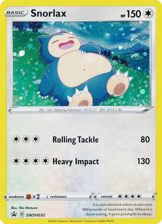 Snorlax (SWSH032) [Sword & Shield: Black Star Promos] | I Want That Stuff Brandon