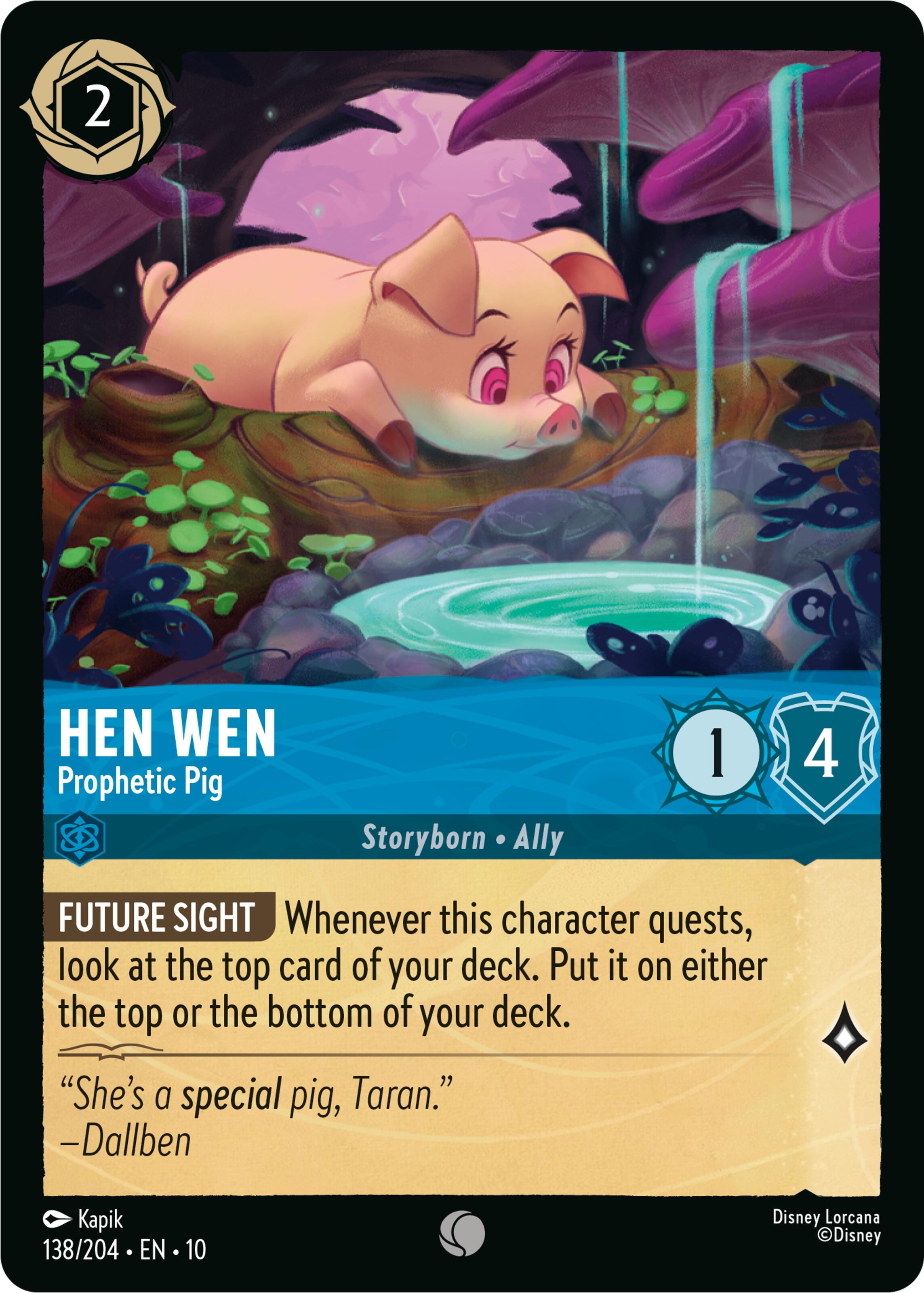 Hen Wen - Prophetic Pig (138/204) [Whispers in the Well] | I Want That Stuff Brandon