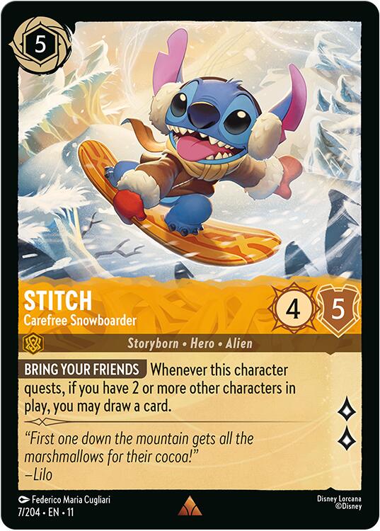 Stitch - Carefree Snowboarder (7/204) [Winterspell] | I Want That Stuff Brandon