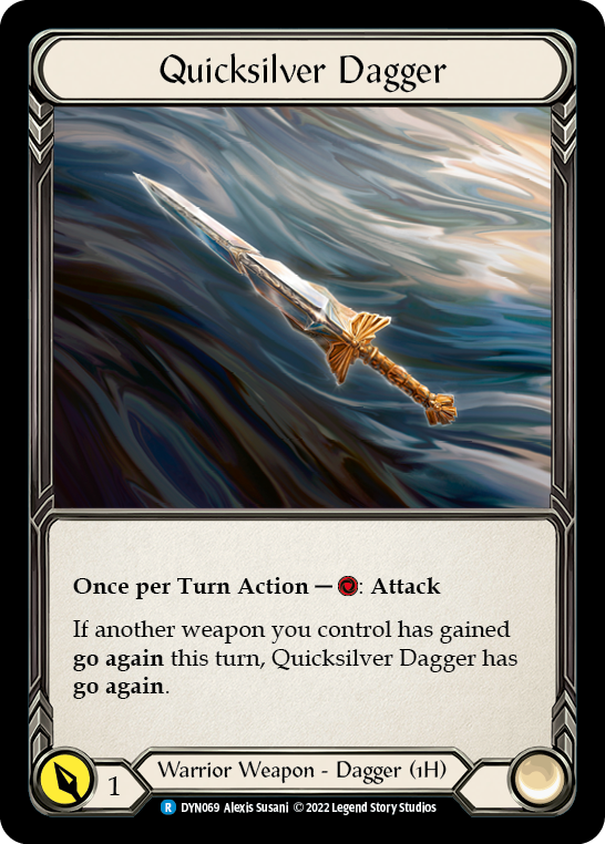 Quicksilver Dagger [DYN069] (Dynasty)  Rainbow Foil | I Want That Stuff Brandon