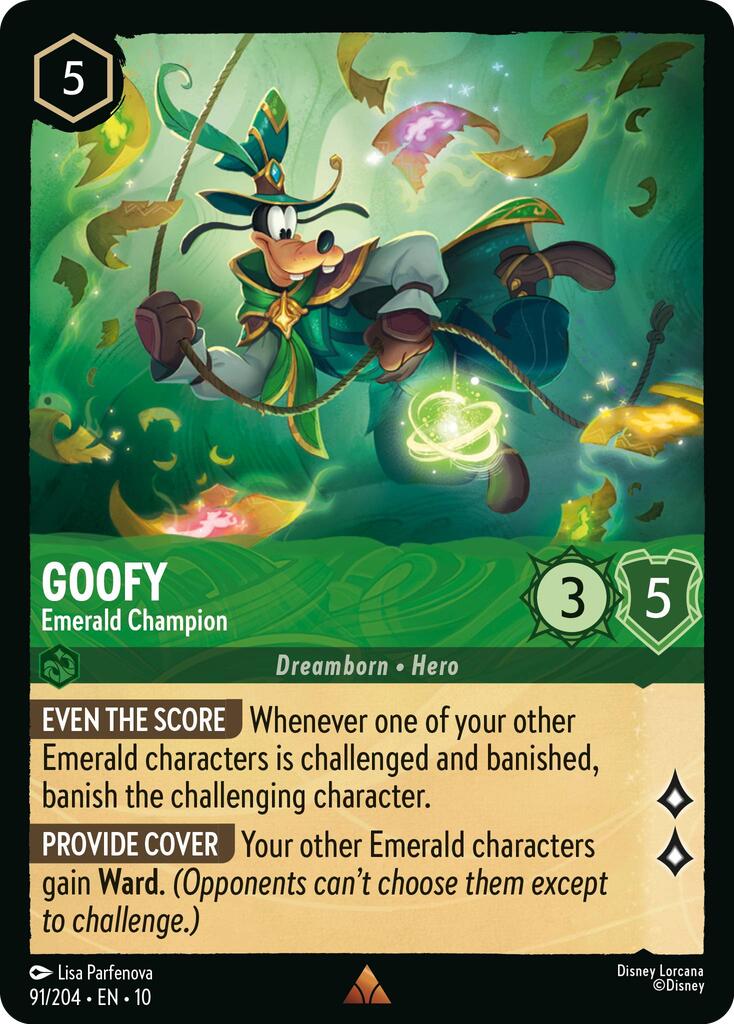 Goofy - Emerald Champion (91/204) [Whispers in the Well] | I Want That Stuff Brandon